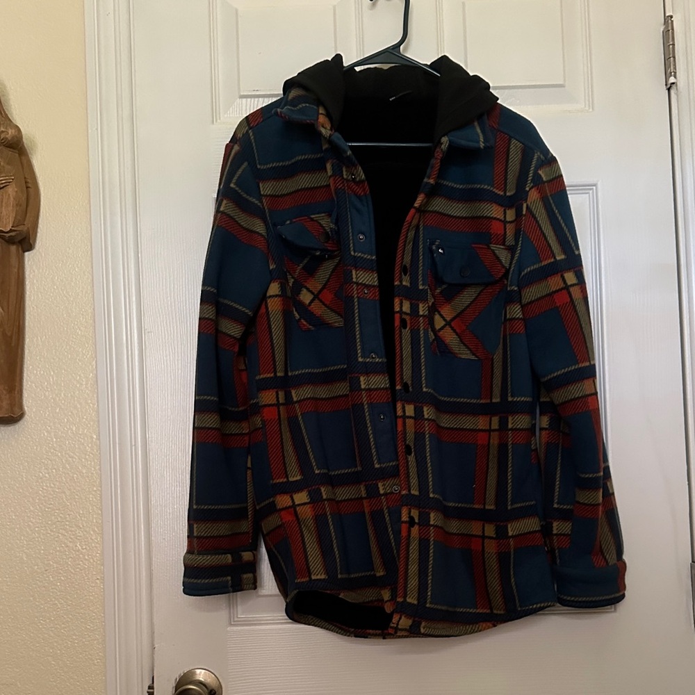 Quiksilver Multicolor Plaid Shirt Jacket